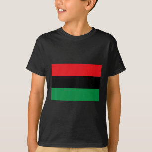 Pan African Unia Flag Map Continent Black History  T-Shirt