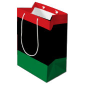 Pan African UNIA Flag Medium Gift Bag (Back Angled)