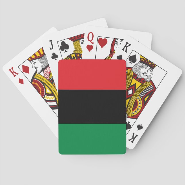 Pan African UNIA Flag Playing Cards (Back)