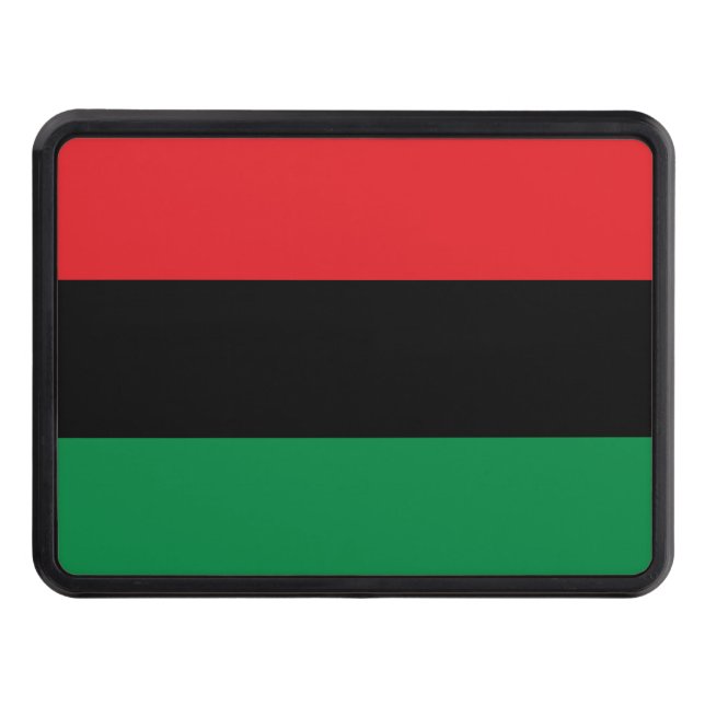 Pan African UNIA Flag Trailer Hitch Cover (Front)