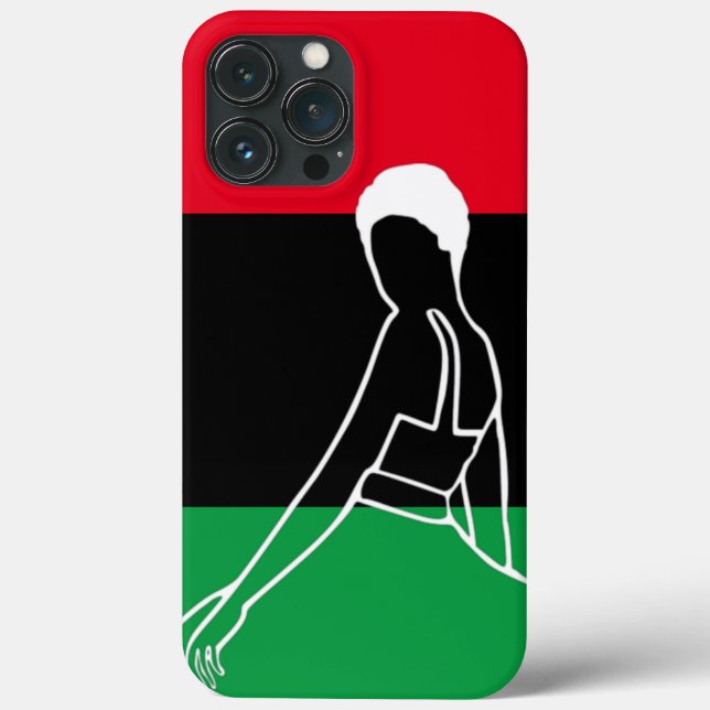 Pan African Women with a Short Afro Case-Mate iPhone Case (Back)