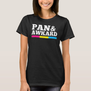 Pan And Awkward Pansexual Pride Flag Minimalist St T-Shirt