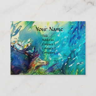 PAN AND DEER ,pearl paper Business Card