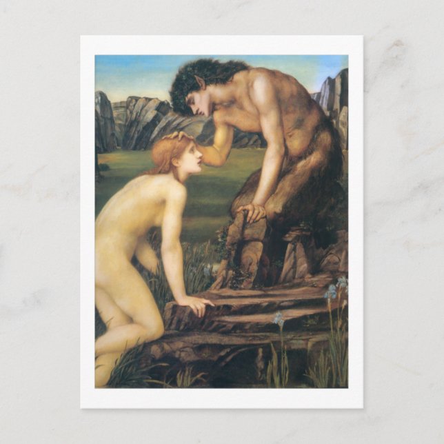 Pan and Psyche - Edward Burne-Jones Postcard (Front)