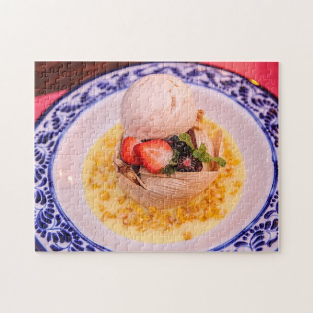 Pan de Elote Mexican Corn Dessert Jigsaw Puzzle (Horizontal)