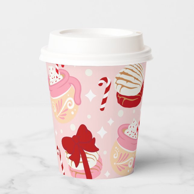 Pan Dulce y Cafecito Mexican Christmas Paper Cups (Front)