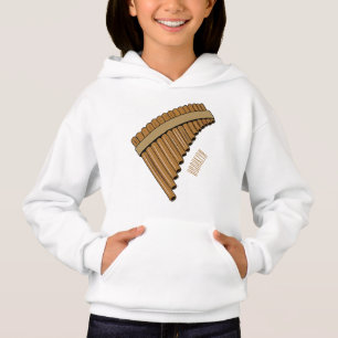 Pan flute / panpipes cartoon illustration 
