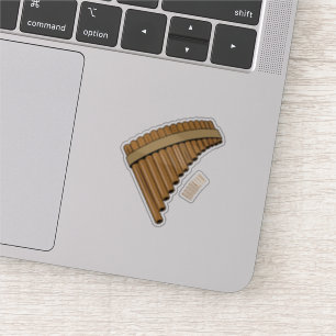 Pan flute / panpipes cartoon illustration