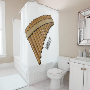Pan flute / panpipes cartoon illustration