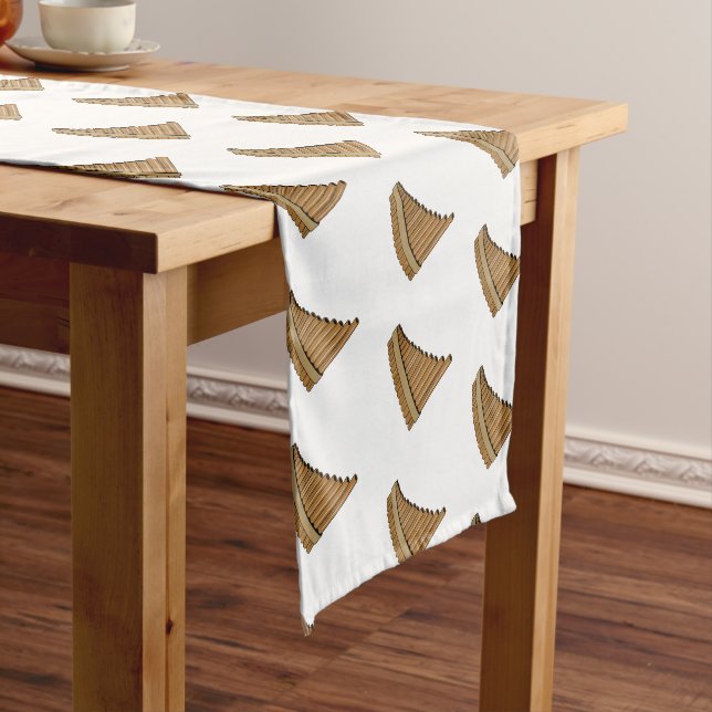 Pan flute / panpipes cartoon illustration  short table runner (In Situ)