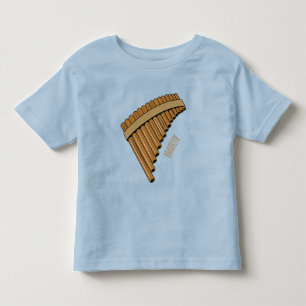 Pan flute / panpipes cartoon illustration  toddler t-shirt