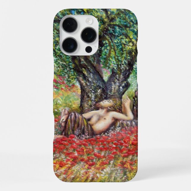 PAN, OLIVE TREE AND POPPY FIELDS iPhone CASE (Back)