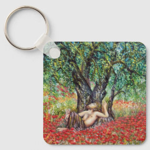 PAN, OLIVE TREE AND POPPY FIELDS KEYCHAIN