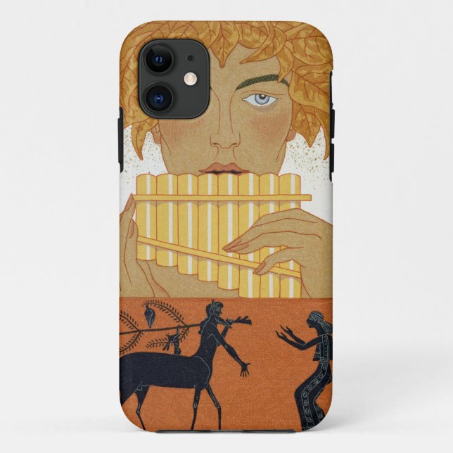 Pan Piper, illustration from 'Les Mythes' by Paul Case-Mate iPhone Case (Back)