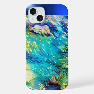 PAN PLAYING FLUTE AND DEER IN GREEN WOODLAND iPhone 15 PLUS CASE