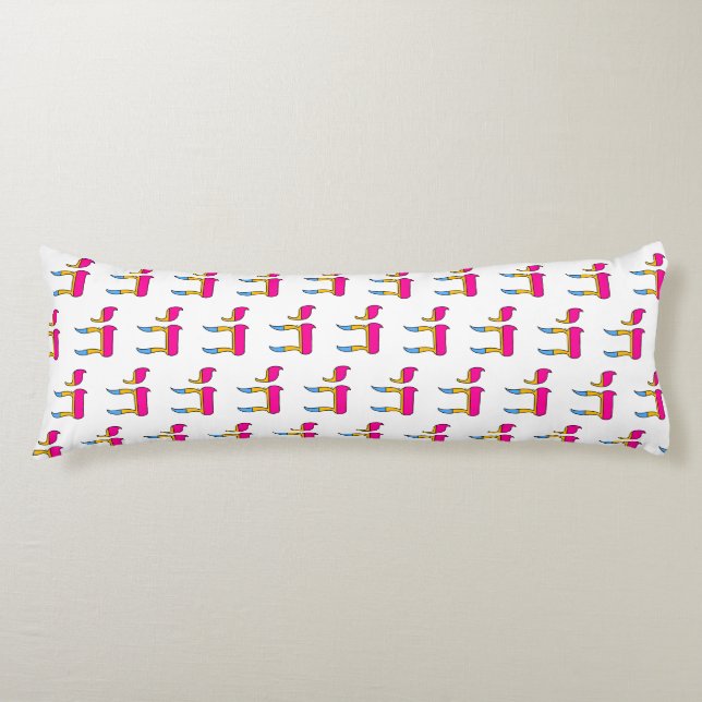 Pan Pride Flag Chai Body Pillow (Front)