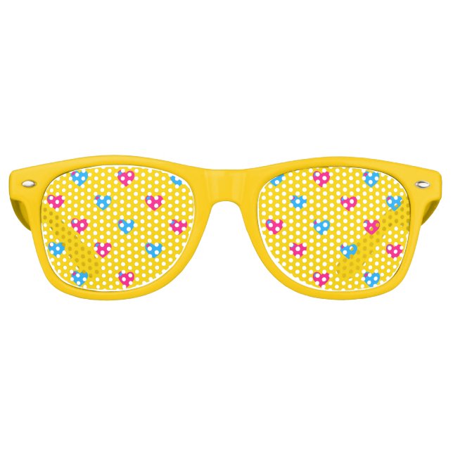 Pan Pride Hearts Sunglasses (Front)
