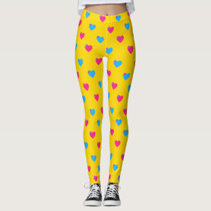 Pan Pride Medium Hearts Leggings