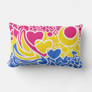 Pan Pride Squiggles Lumbar Pillow