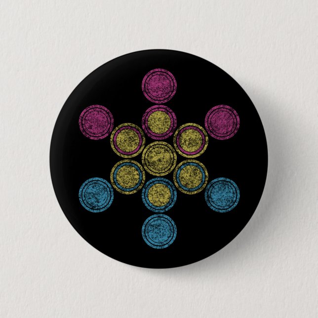 pan Sacred circles 2 Inch Round Button (Front)