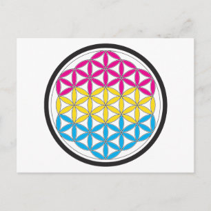 pan sacred geometry postcard