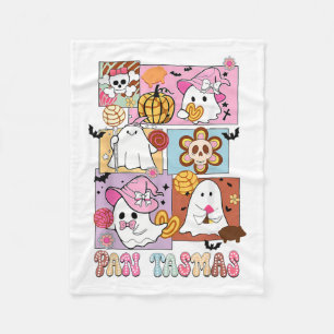 Pan Tasmas Ghost Pumpkin Spooky Conchas Halloween Fleece Blanket