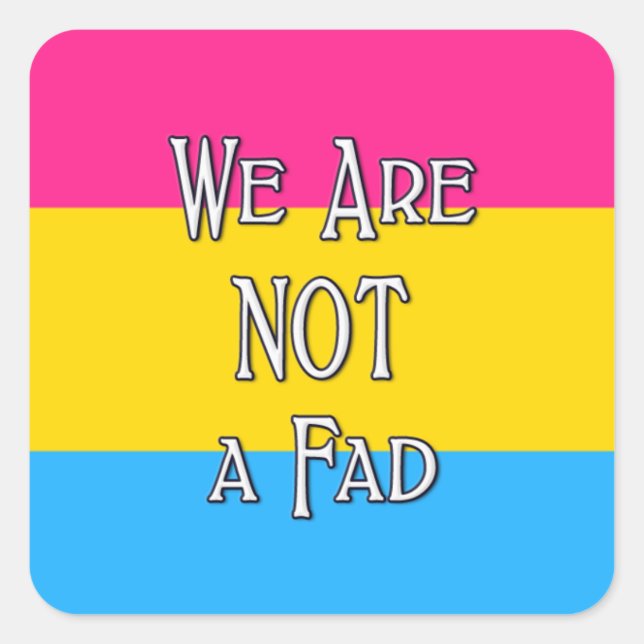 Pan We Are... Square Sticker (Front)