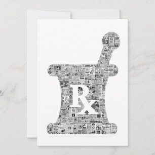 Panacea vintage medical pharmacy ads note card