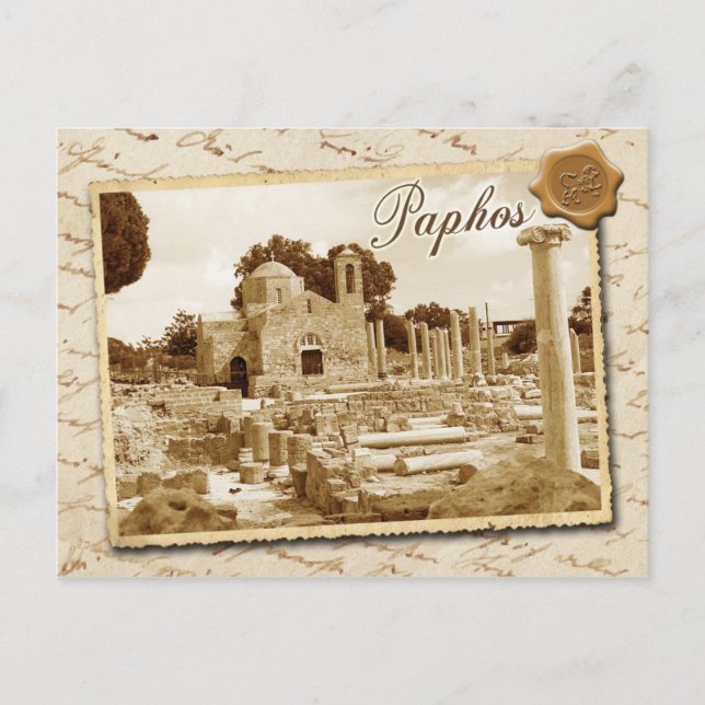 Panagia Chrysopolitissa church, Paphos, Cyprus Postcard (Front)