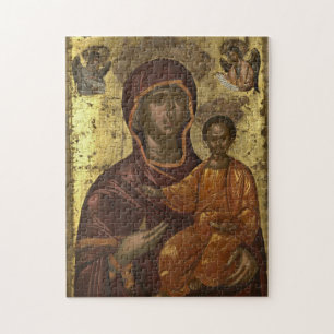 Panagia Odigitria Orthodox Christian Icon Jigsaw Puzzle