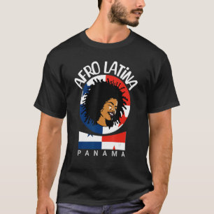 Panama Afro Latina - Panamanian Flag, Black And Af T-Shirt