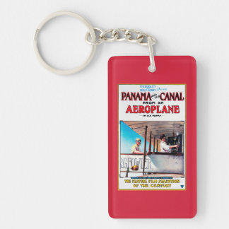 Panama and the Canal Aeroplane Movie Promo Poste Keychain