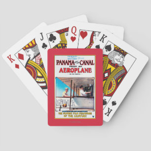 Panama and the Canal Aeroplane Movie Promo Poste Playing Cards
