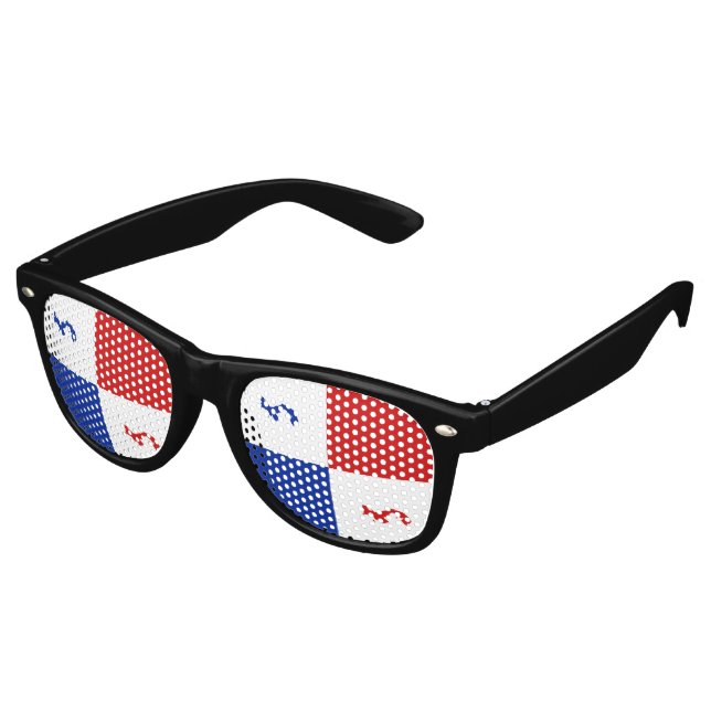 Panama Banner Retro Sunglasses (Angled)