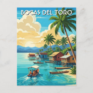 Panama Bocas del Toro Travel  Postcard