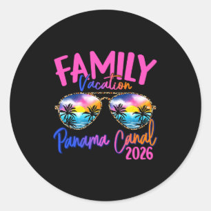 Panama C Vacation 2026 Souvenir Matching Family Gr Classic Round Sticker