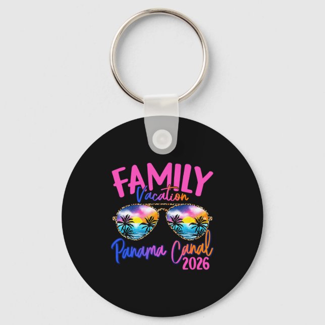 Panama C Vacation 2026 Souvenir Matching Family Gr Keychain (Front)