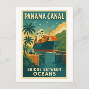 Panama Canal – Bridge Between Oceans Postcard