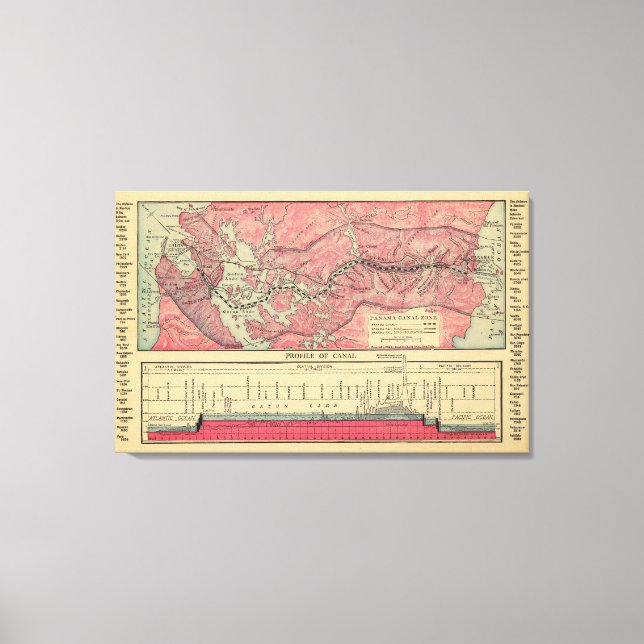 Panama Canal Canvas Print (Front)