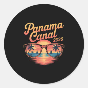 Panama Canal Cruise 2026 Family Trip Friends Group Classic Round Sticker