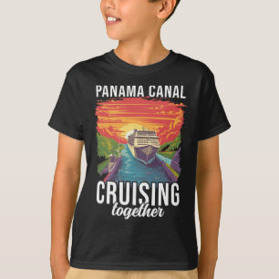 Panama Canal Cruising Together Vacation Family Mat T-Shirt