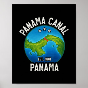 Panama Canal Est.1881  Poster