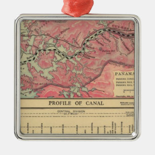 Panama Canal Metal Ornament