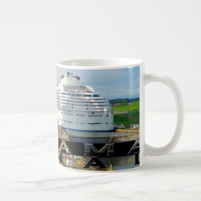 Panama Canal Souvenir Coffee Mug (Right)