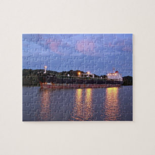 Panama Canal Sunrise Jigsaw Puzzle