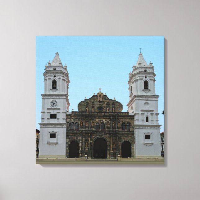 Panama Cathedral Canvas Print (Front)