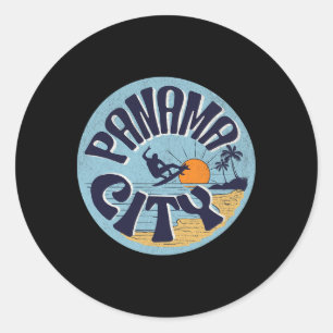 Panama City _2 Classic Round Sticker