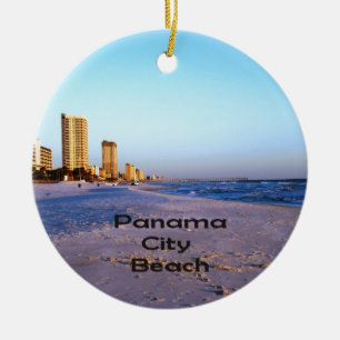 Panama City Beach Ceramic Ornament