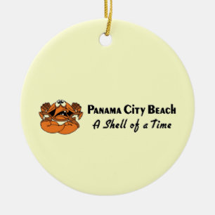 Panama City Beach Crab Ceramic Ornament