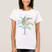 Panama City Beach Florida Colourful Bright Palm T- T-Shirt (Front)
